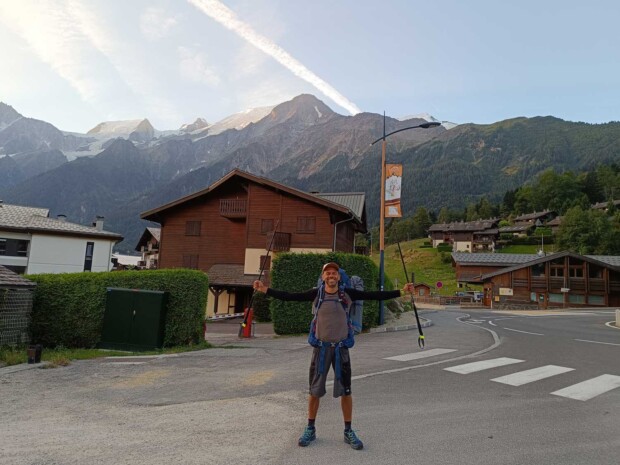 Start TMB - parking Les Houches