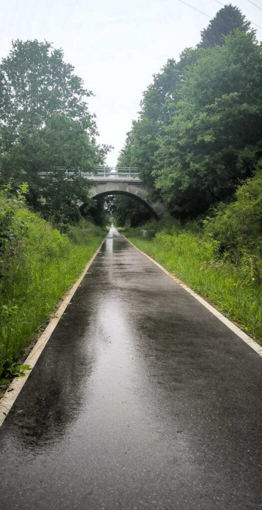 Stary Kolejowy Szlak - odcinek drogi za Połczynem Zdrój