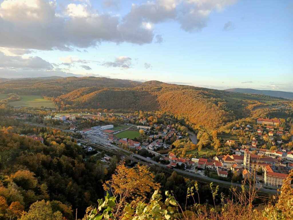 Panorama Bardo z Pętli Łaszczowa