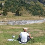 odpoczynek nad rzeką okolice Refuge de Miage