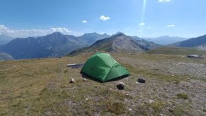 biwak powyżej 2500m TMB- dzień 2