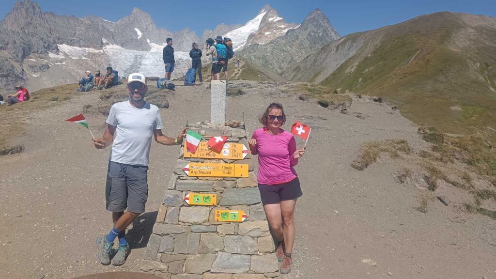 Granica Włosko-Szwajcarska Grand Col Ferret (2537m)