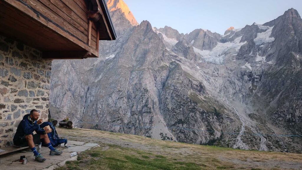 Śniadanie przed schr. Bonatti