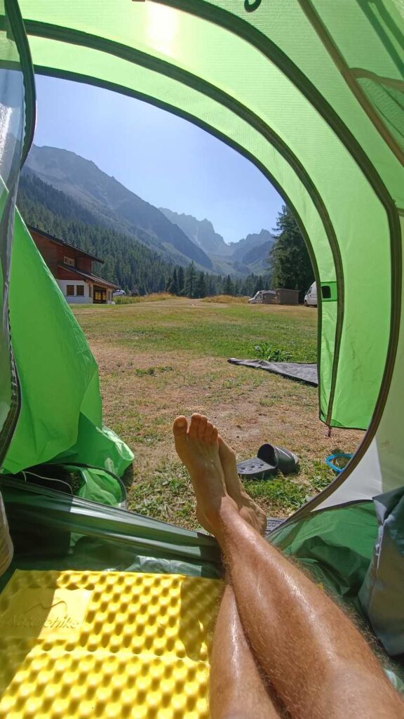biwak powyżej Champex Lac (Szwajcaria)