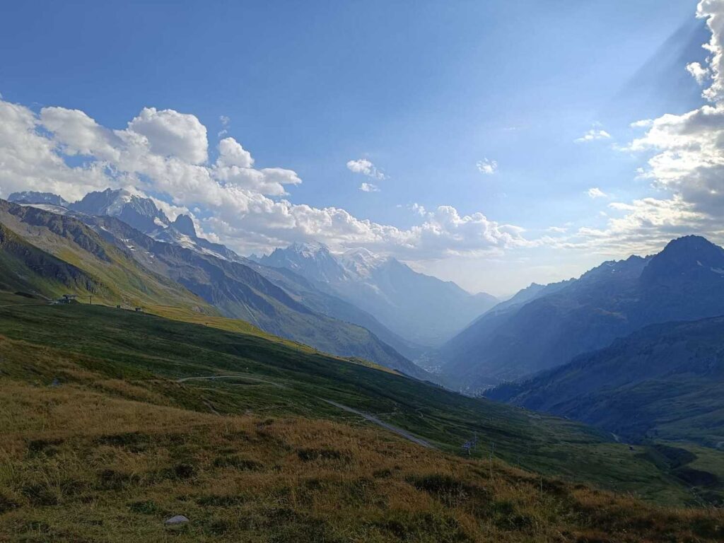 Widok z granicy Szwajcasko Francuskiej Col de Balme (2191m)